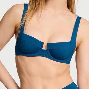 Victoria's Secret Blue Sapphire  Underwire Full Coverage Bikini Top